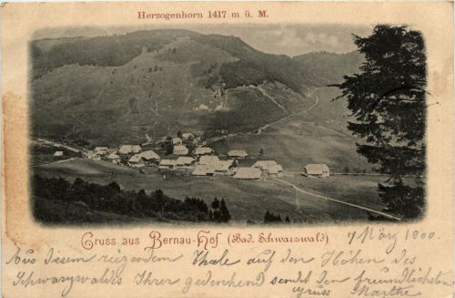 Gruss aus Bernau-Hof - Schwarzwald