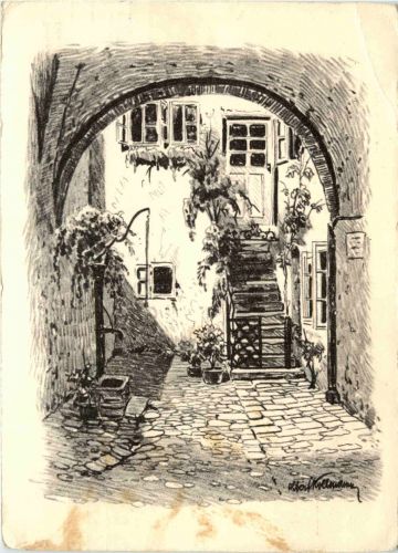 Eisenstadt, Hof des Wohnhauses