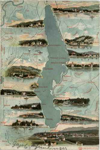 Karte vom Wörthersee