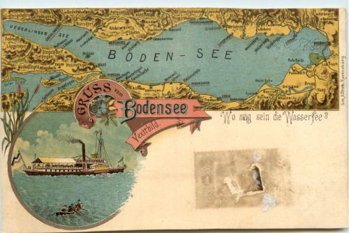 Gruss vom Bodensee - Litho