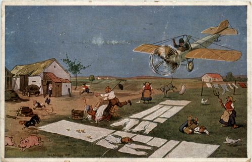 Der verwechselte Landeplatz - Flugzeug