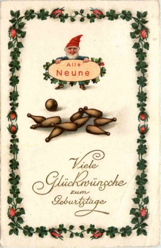 Geburtstag - Kegeln - Zwerg