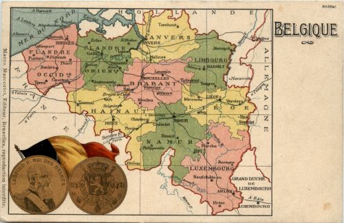 Belgien - Landkarte