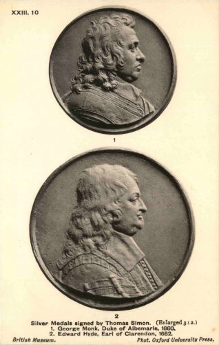 silver medal by Thomas Simon