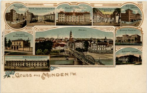 Grussaus Minden - Litho