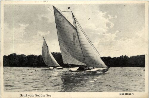 Gruss vom Seddin See - Segelsport
