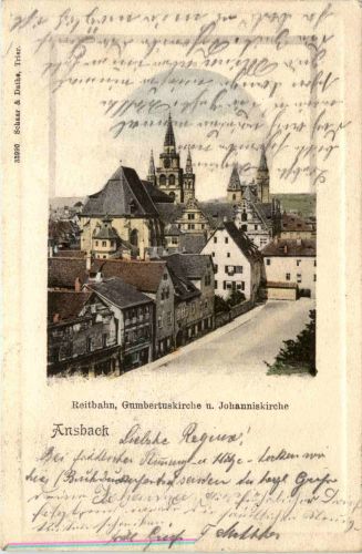 Ansbach - Reitbahn - Buchdruckerfest 1905