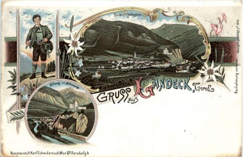 Gruss aus Landeck - Litho