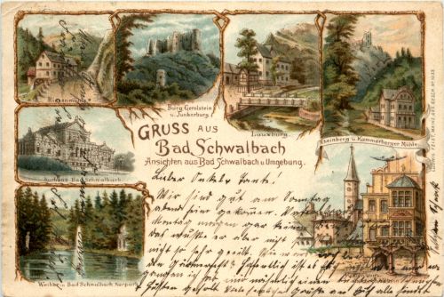 Gruss aus Bad Schwalbach - Litho