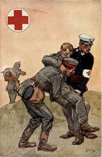 Rotes Kreuz 1914 - Ganzsache Germania 5 Pfennig