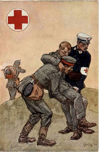 Rotes Kreuz 1914 - Ganzsache Germania 10 Pfennig