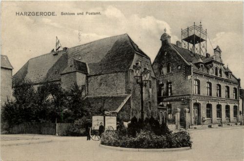 Harzgerode - Schloss und Postamt
