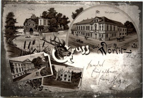 Gruss aus Wörlitz - Litho