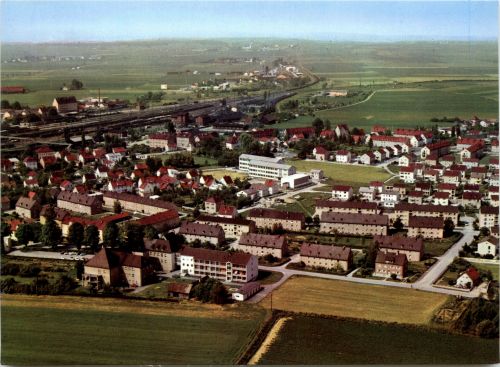 Plattling a.d.Isar, Kreiskrankenhaus und Realschule