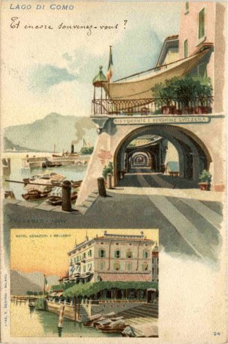 Lago di Como - Litho