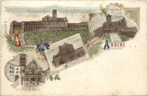 Un Saluto da Assisi - Litho