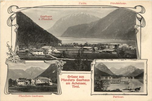 Gruss aus Pfandlers Gasthaus am Achensee