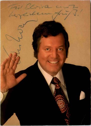 Wim Thoelke mit Autogramm