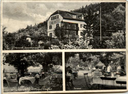 Auerbach - Pension Sonnenhügel - Klappkarte