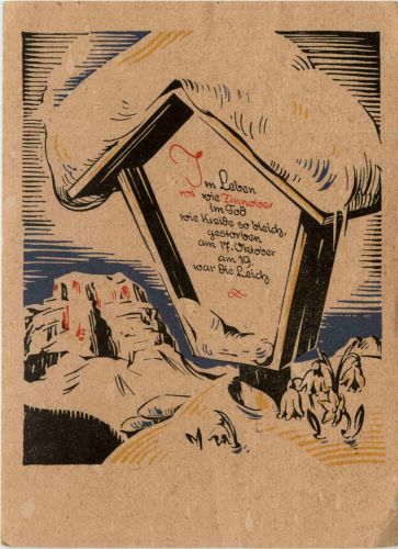 Schwarzer Humor auf Grabstein