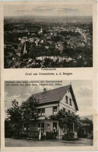 Gruss aus Dossenheim - Gasthaus zum neuen Schwanen