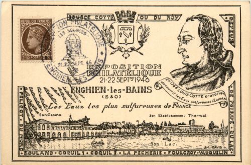 Enghien les Bains - Exposition Philatelique 1946