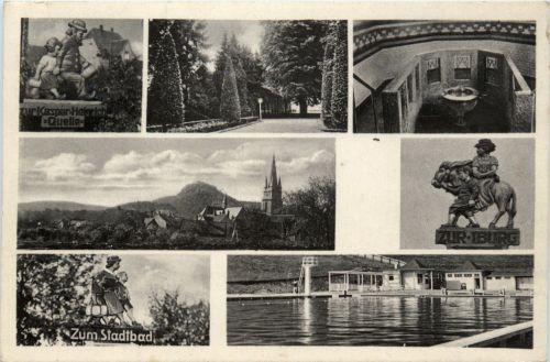 Bad Driburg, Originelle Wegweiser, div.Bilder