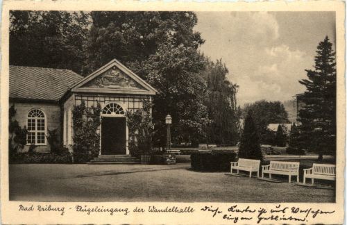 Bad Driburg, Flügeleingang der Wandelhalle
