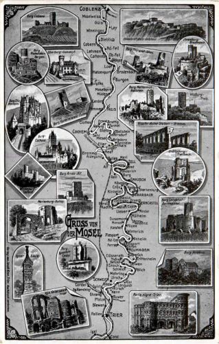 Gruss von der Mosel, Moselverlauf