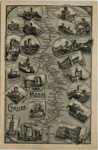 Gruss von der Mosel, Moselverlauf