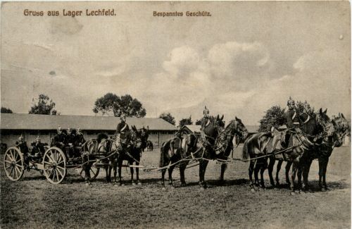 Lager Lechfeld, Grüsse, Bespanntes Geschütz