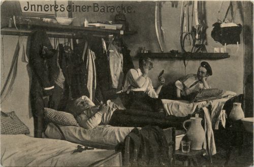 Lager Lechfeld, Inneres einer Baracke
