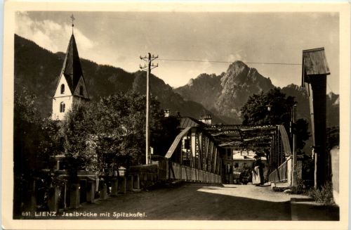 Lienz, iselbrücke mit Spitzkofel
