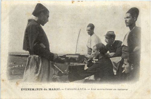 Casablanca - Mitrailleuse en batterie