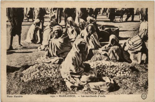 Marrakech - Les marchands d oeufs