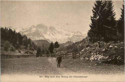 Weg nach dem Brnig mit Oltschihörner