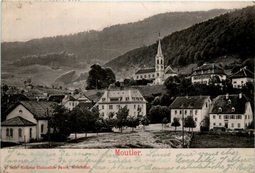 Moutier - Prägekarte