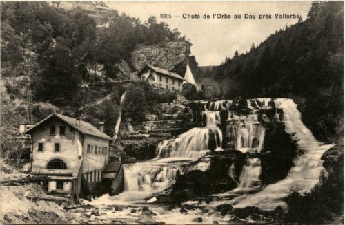 Chute de l Orbe au Day pres Vallorbe