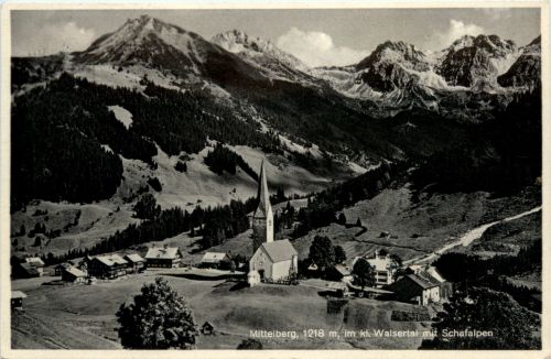 Mittelberg, im kl. Walsertal mit Schafalpen