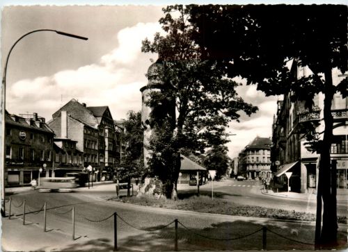 Aschaffenburg, Herstallturm und Weissenburgerstrasse
