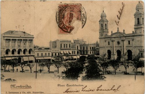 Uruquay - Montevideo - Plaza Constitucion