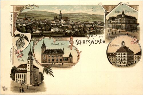 Gruss aus Bischofswerda - Litho
