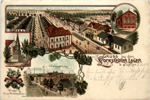 Gruss aus Lockstedter Lager bei Itzehoe - Litho