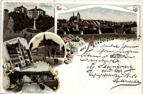Gruss aus Mittweida - Litho