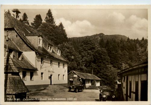 Zwieseler Waldhaus mit Falkenstein