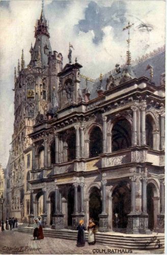 Köln - Künstlerkarte Charles Flower Tucks
