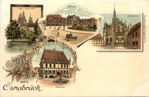 Gruss aus Osnabrück - Litho