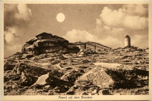 Abend auf dem Brocken