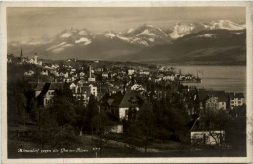 Männedorf gegen die Glarner Alpen