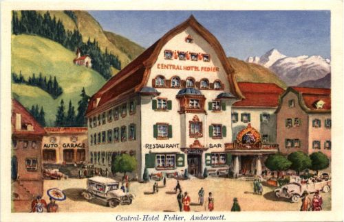Andermatt - Central-Hotel Fedier